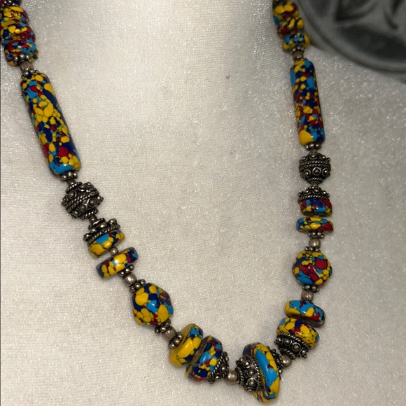 Jewelry - Millefiori Krobo beads handcrafted necklace
